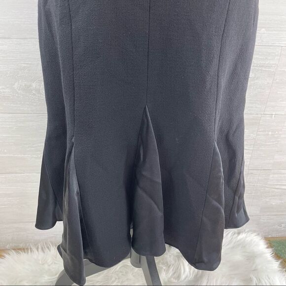 Rickie Freeman for Teri Jon Rose Fit & Flare Ruffle Hem Wool Dress - Picture 3 of 9